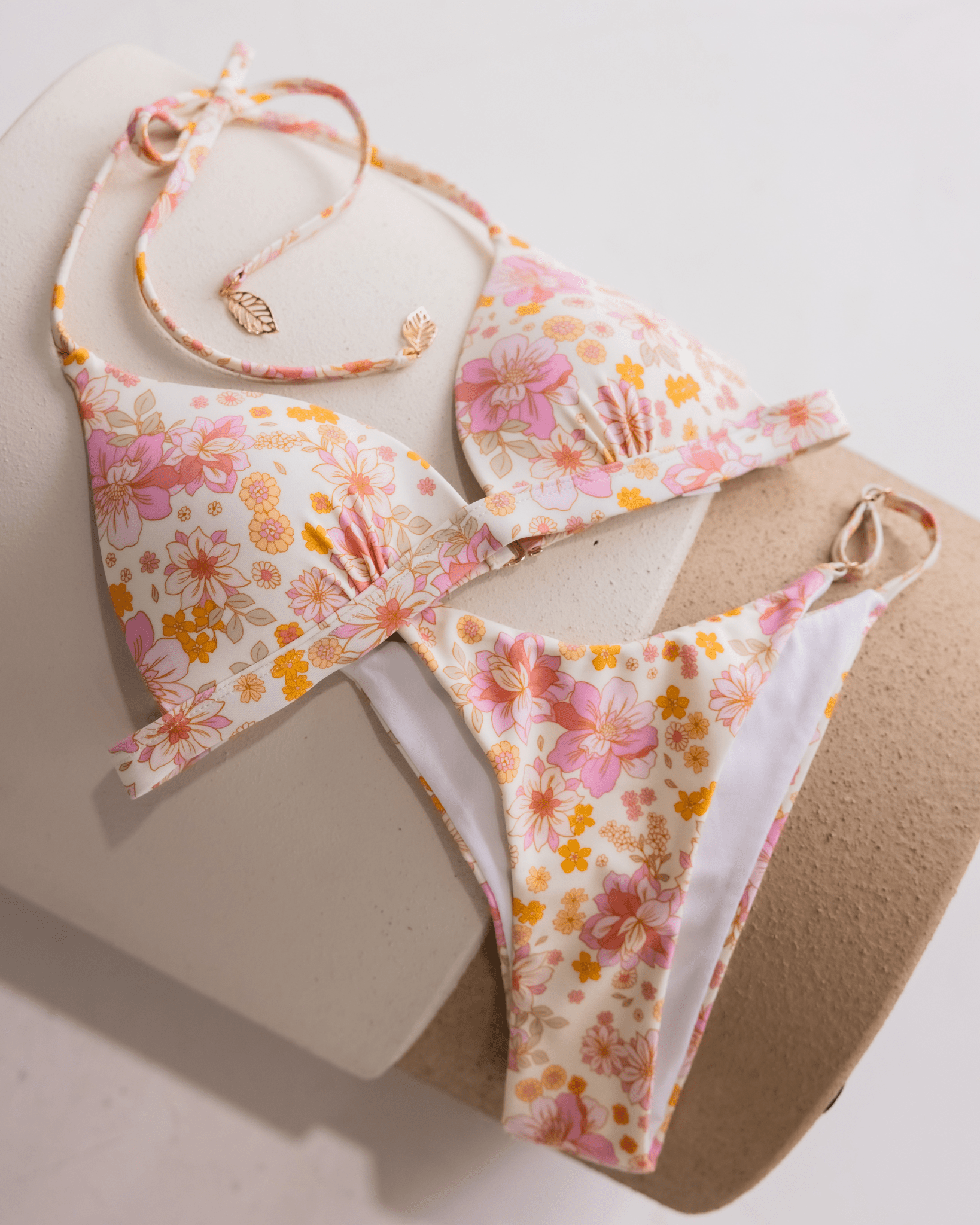 Poppy Adjustable Cheeky Bikini Bottom / Daydream - Flatbaby Swimwear